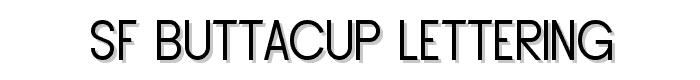 SF Buttacup Lettering font